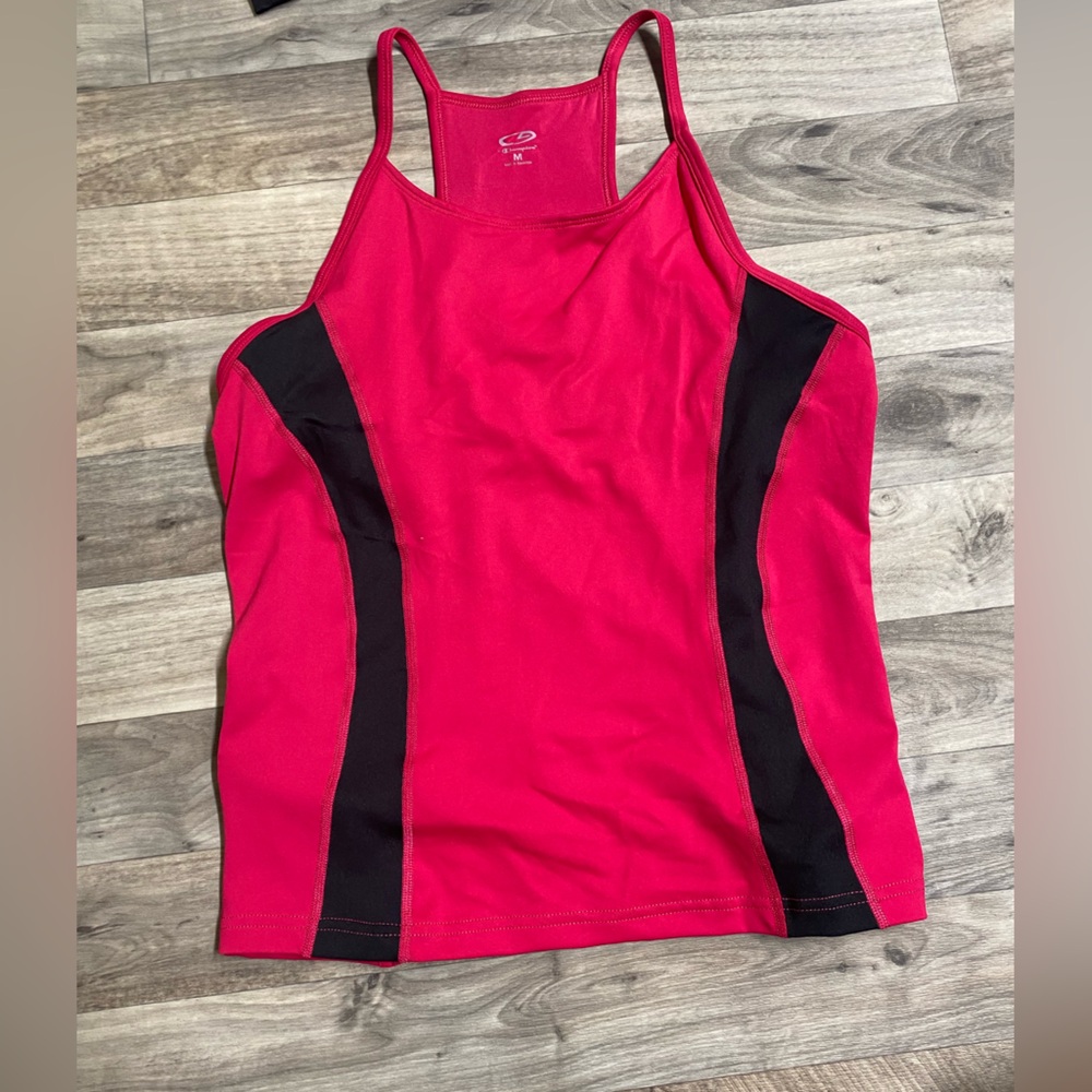 Pink Champion Racerback Top With Built in bra